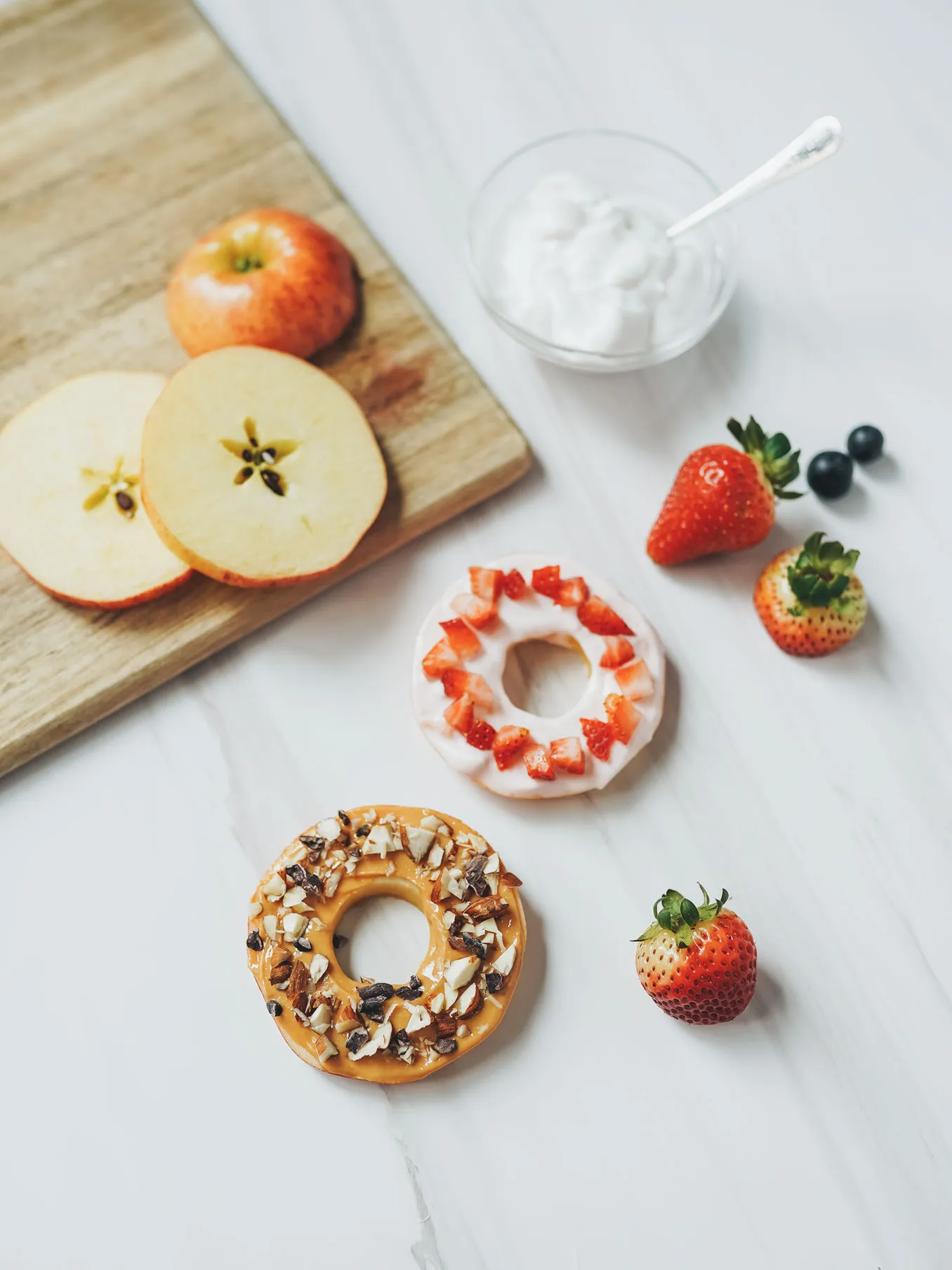 Easy Apple Fruit Donuts