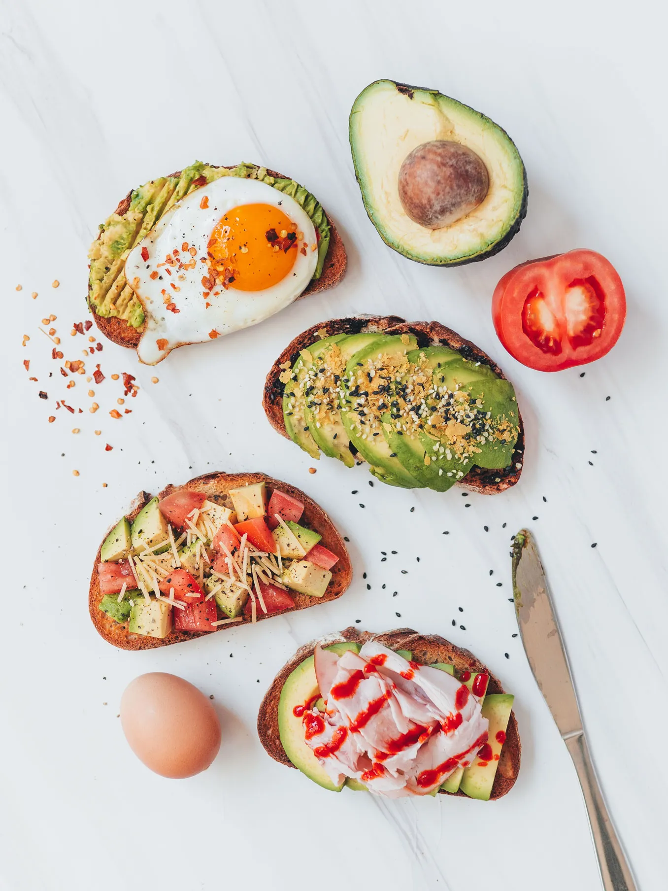 Fancy Avocado Toasts