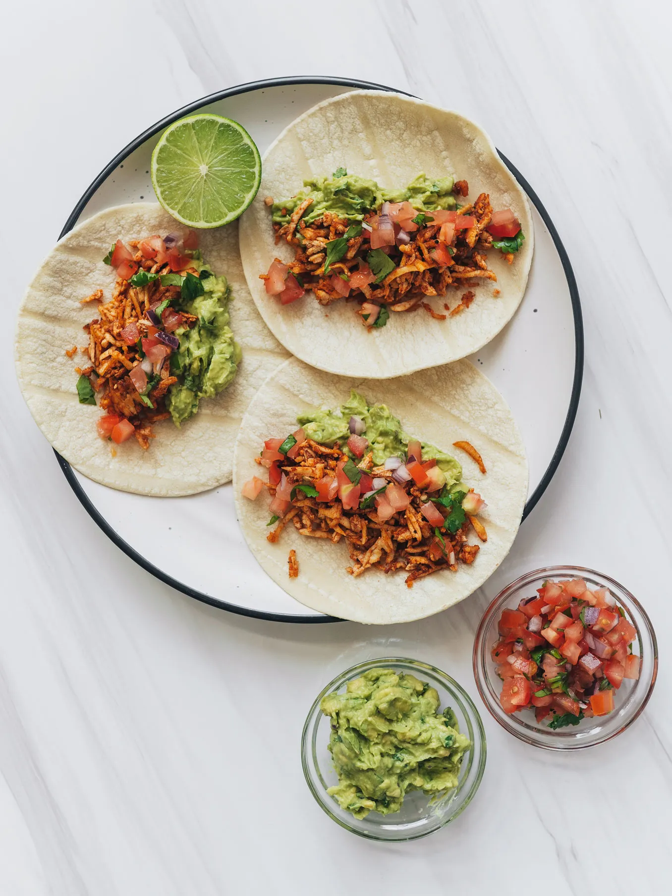 BBQ Shredded Tofu Tacos