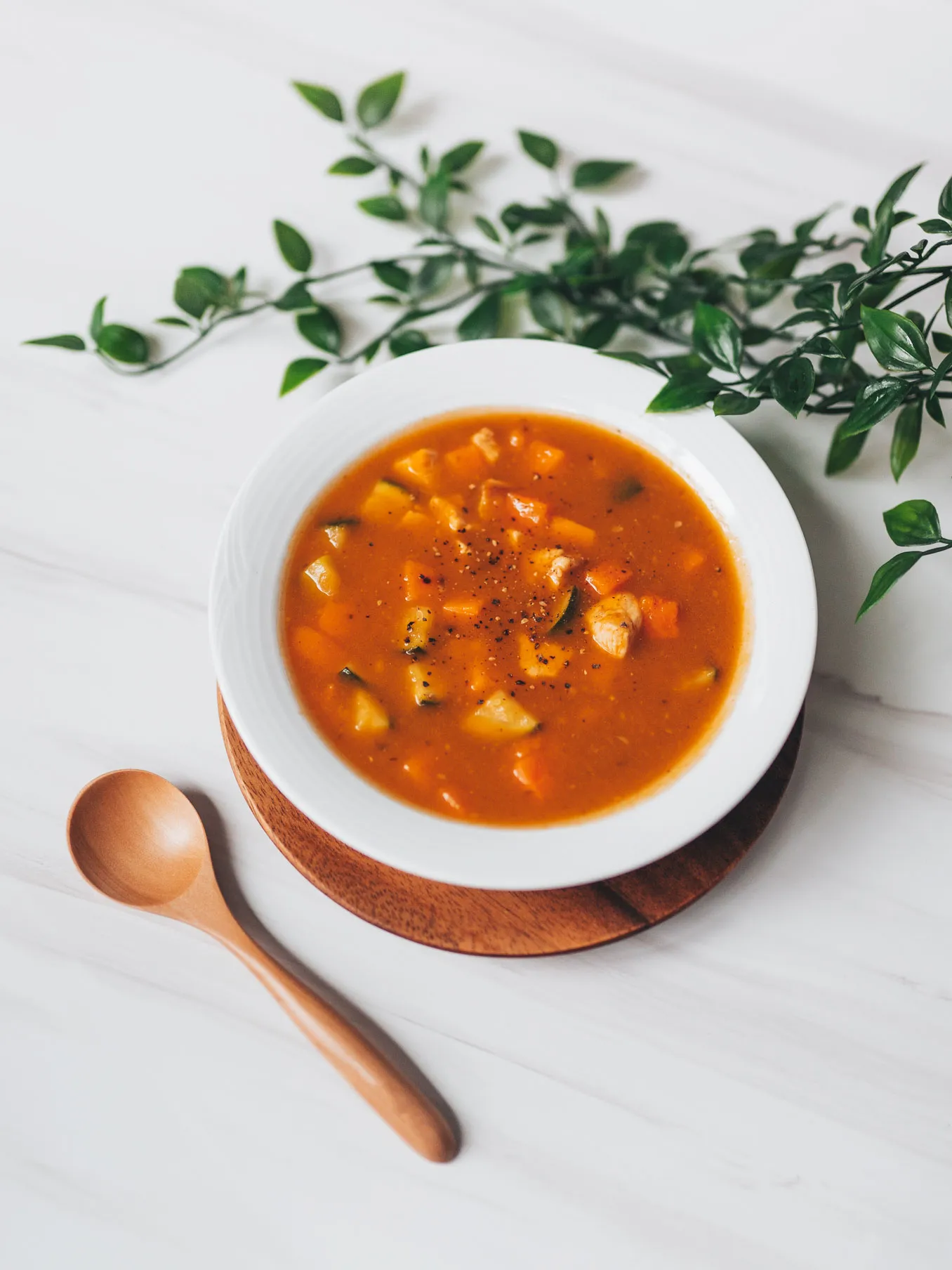 One Pot Chicken Veggie Soup