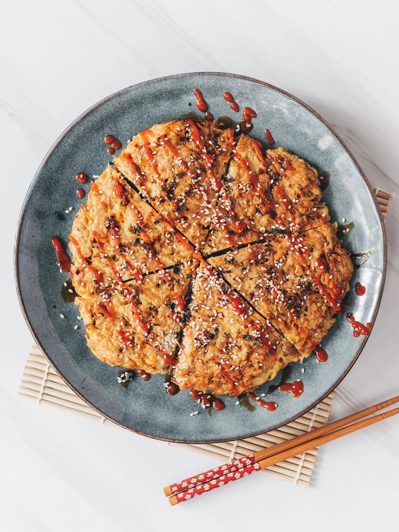 Enoki Mushroom Egg Pancake