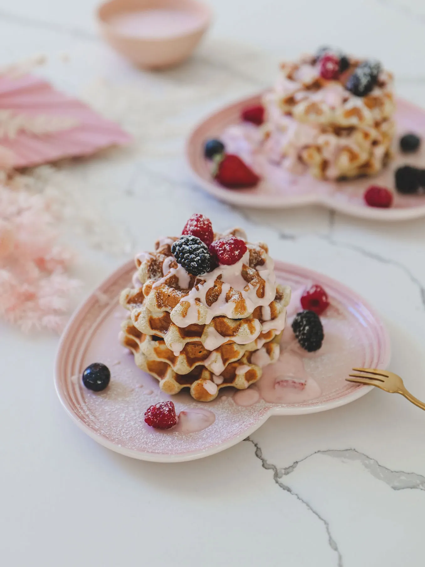 Healthy Fluffy Waffles - GF