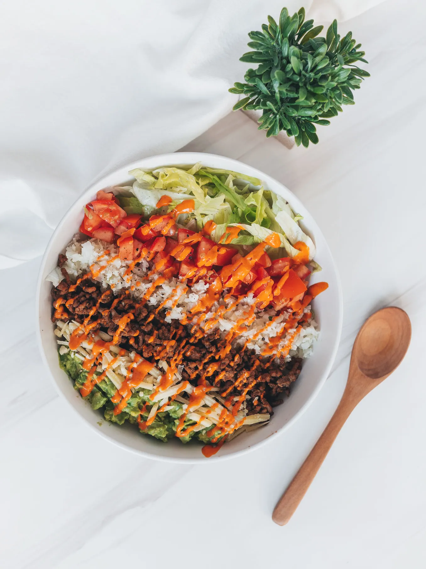 Low Carb Beef Burrito Bowl