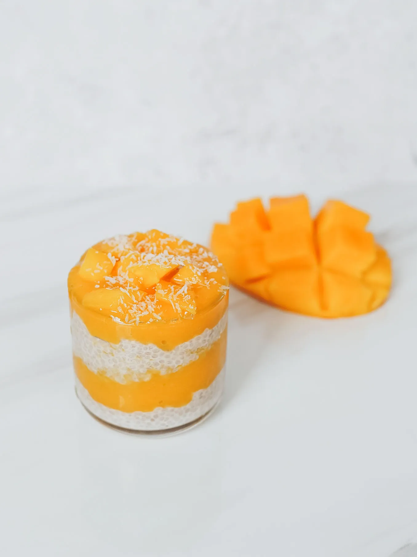 3-Ingredient Mango Chia Pudding