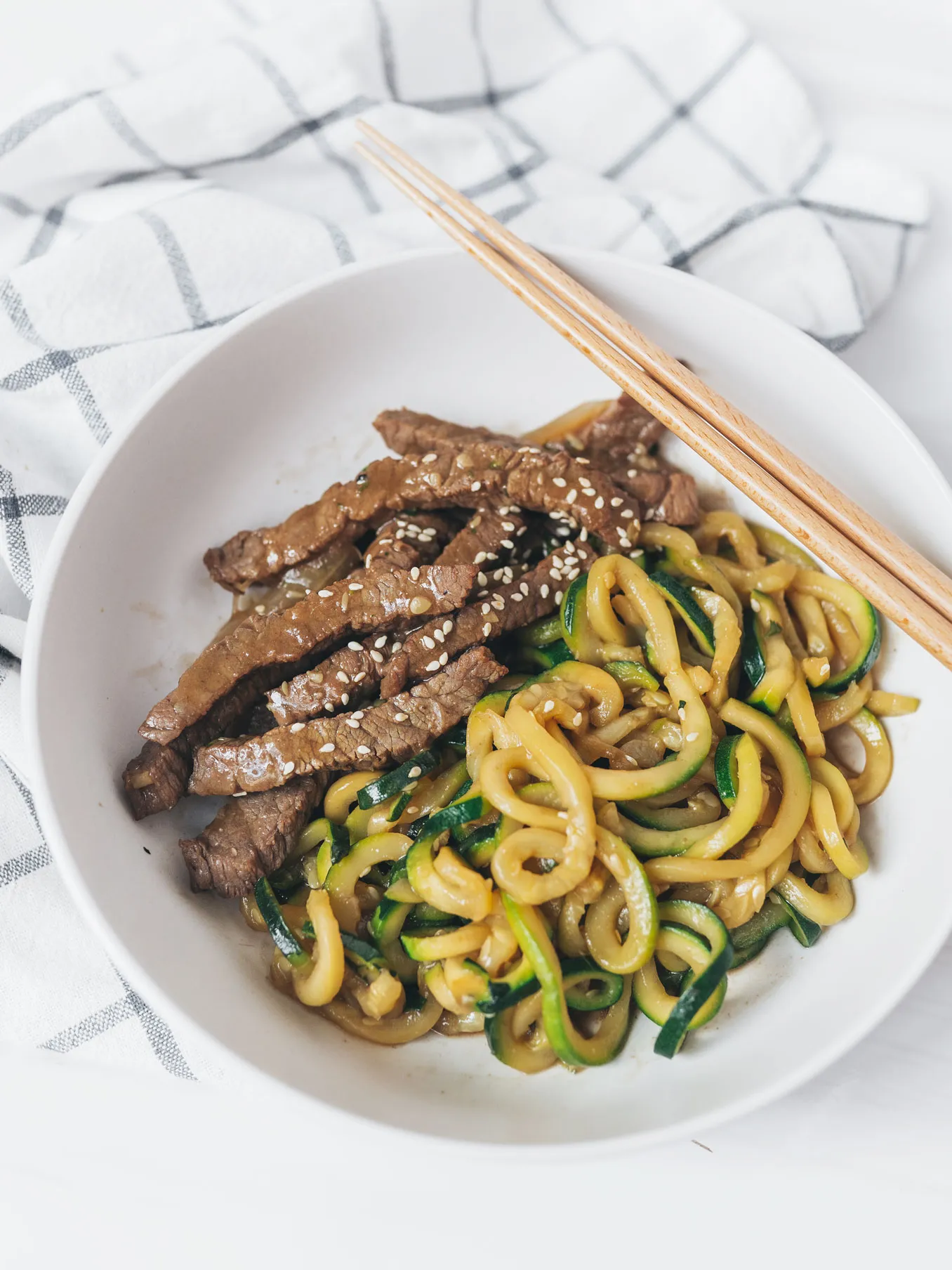 Mongolian Beef with Zoodles