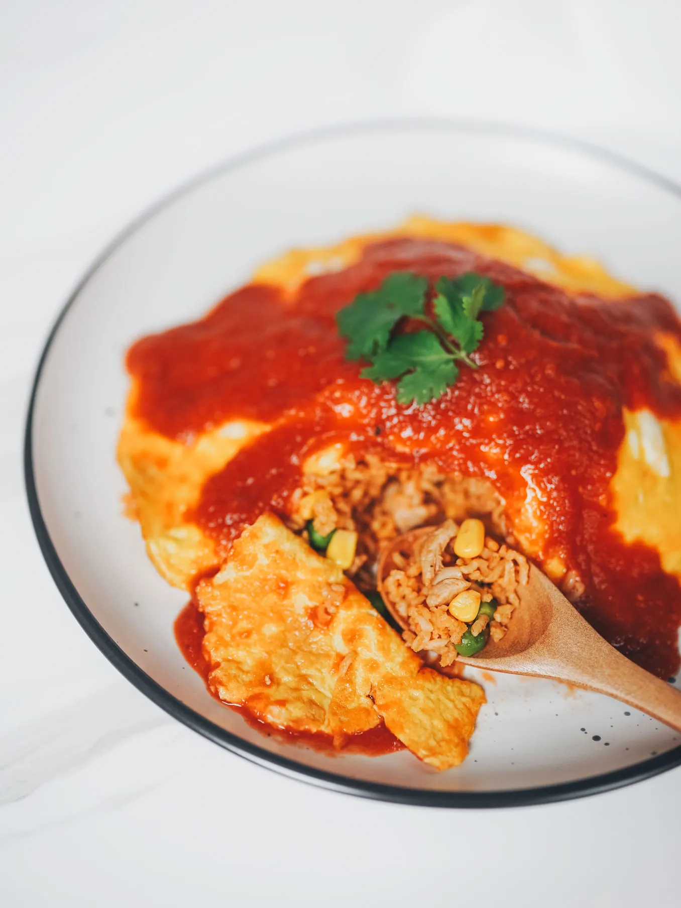 Omurice (Japanese Omelet Rice)