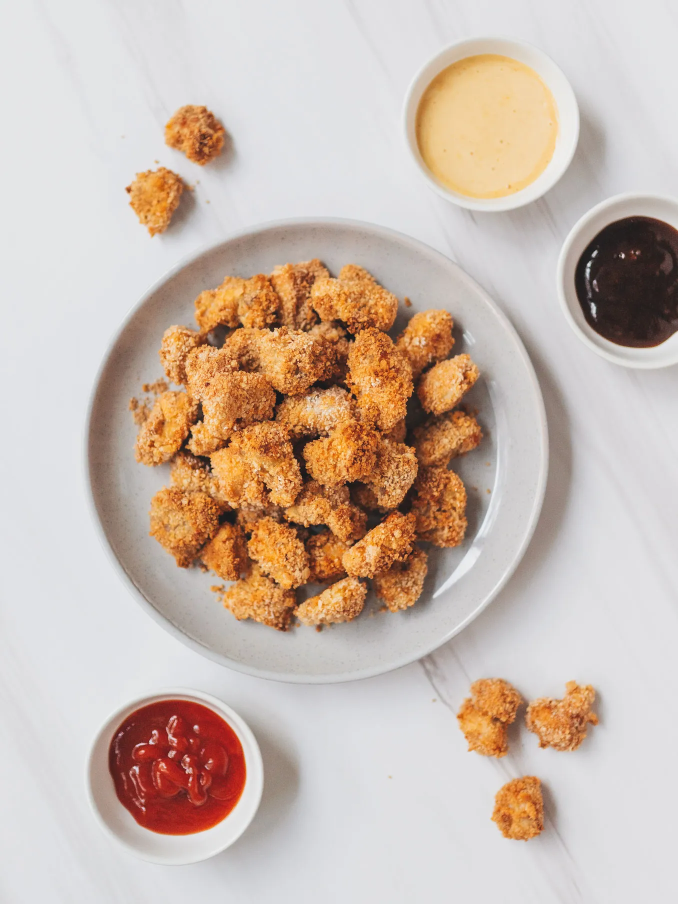 Oven-Baked Popcorn Chicken