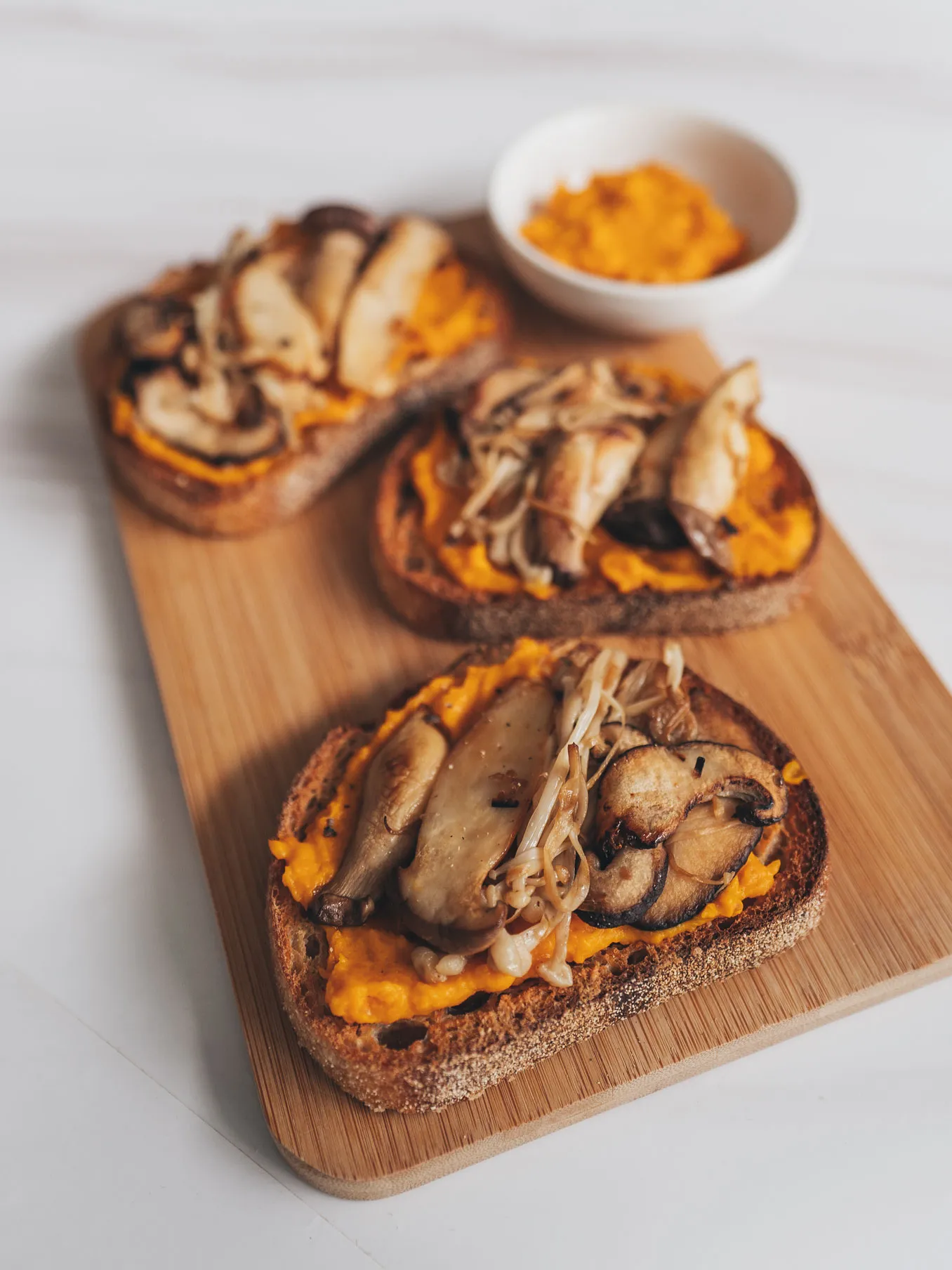 Pumpkin Mushroom Bruschetta