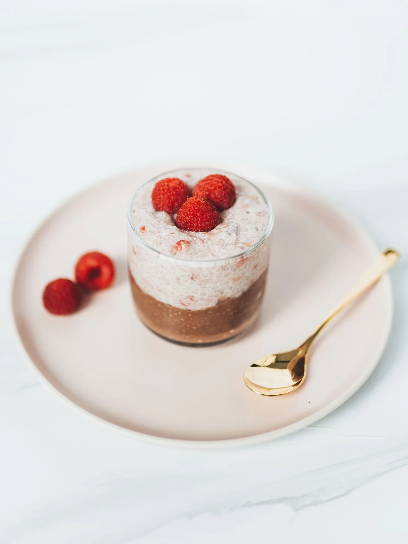 Raspberry Chocolate Chia Pudding