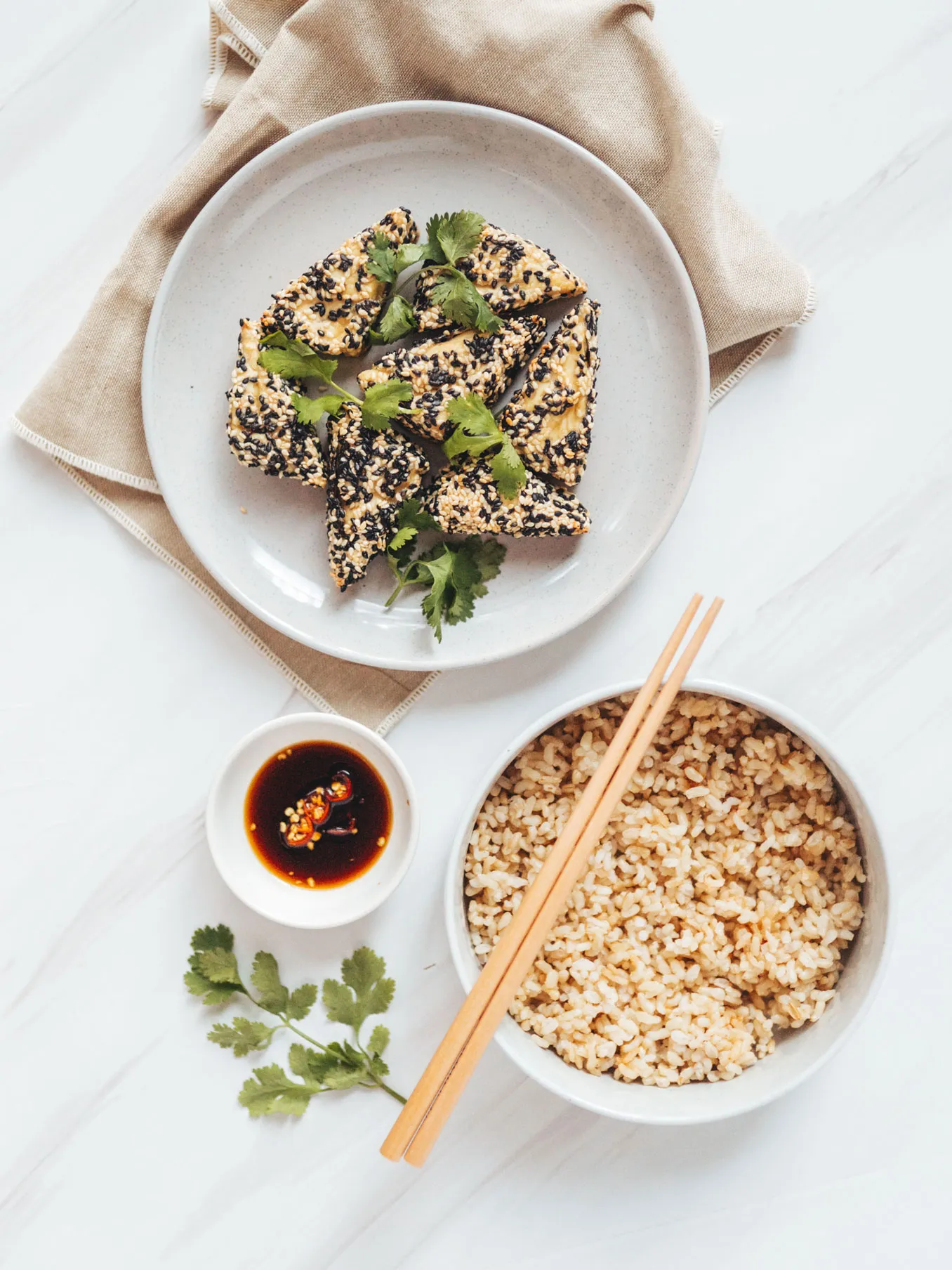 Crispy Sesame Tofu