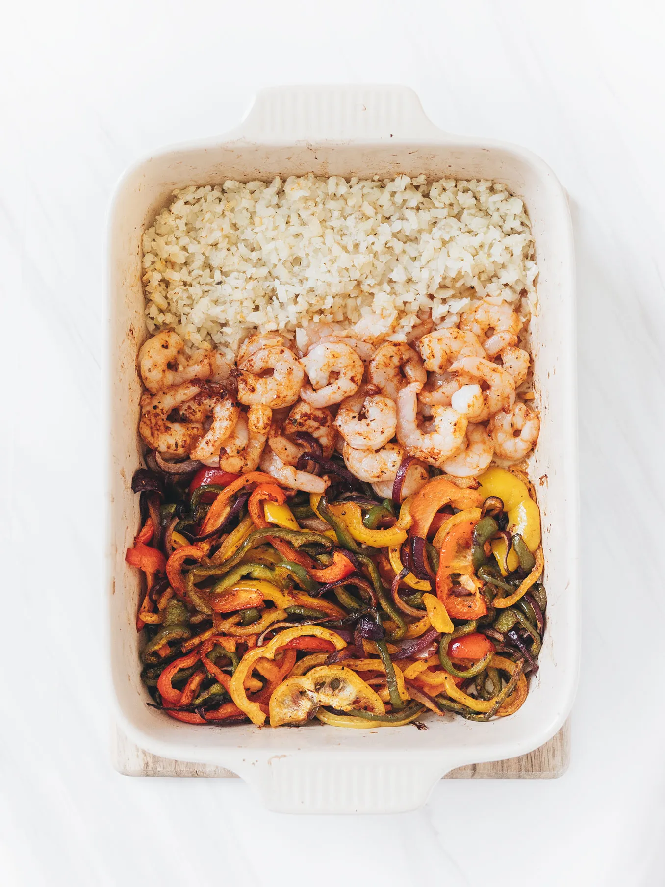 One Pan Shrimp Fajita Bowls