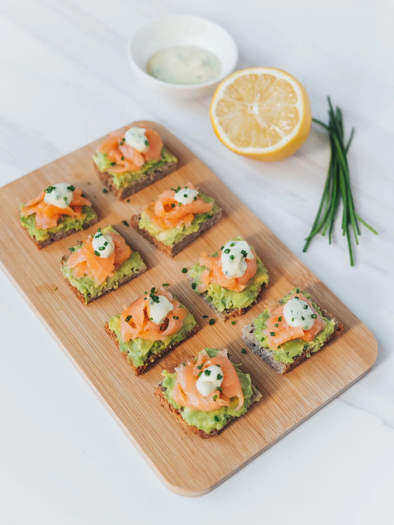 Smoked Salmon Smørrebrød Bites