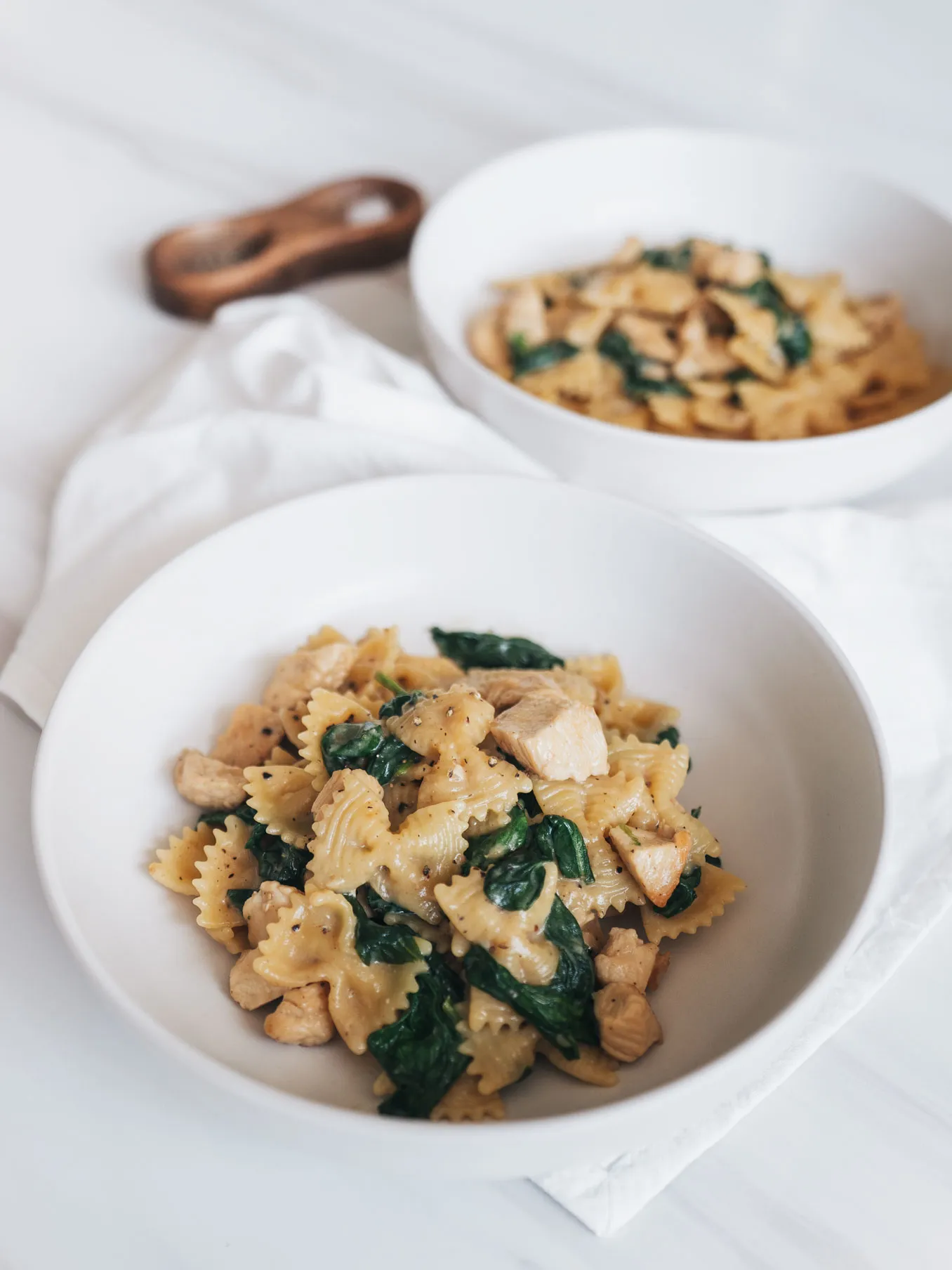 Spinach Chicken Farfalle