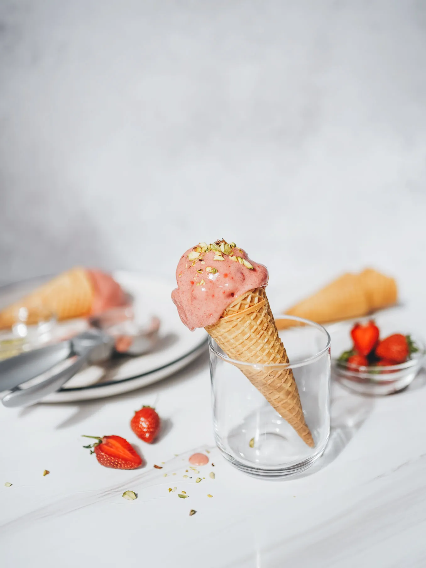 2-Ingredient Strawberry Banana Ice Cream