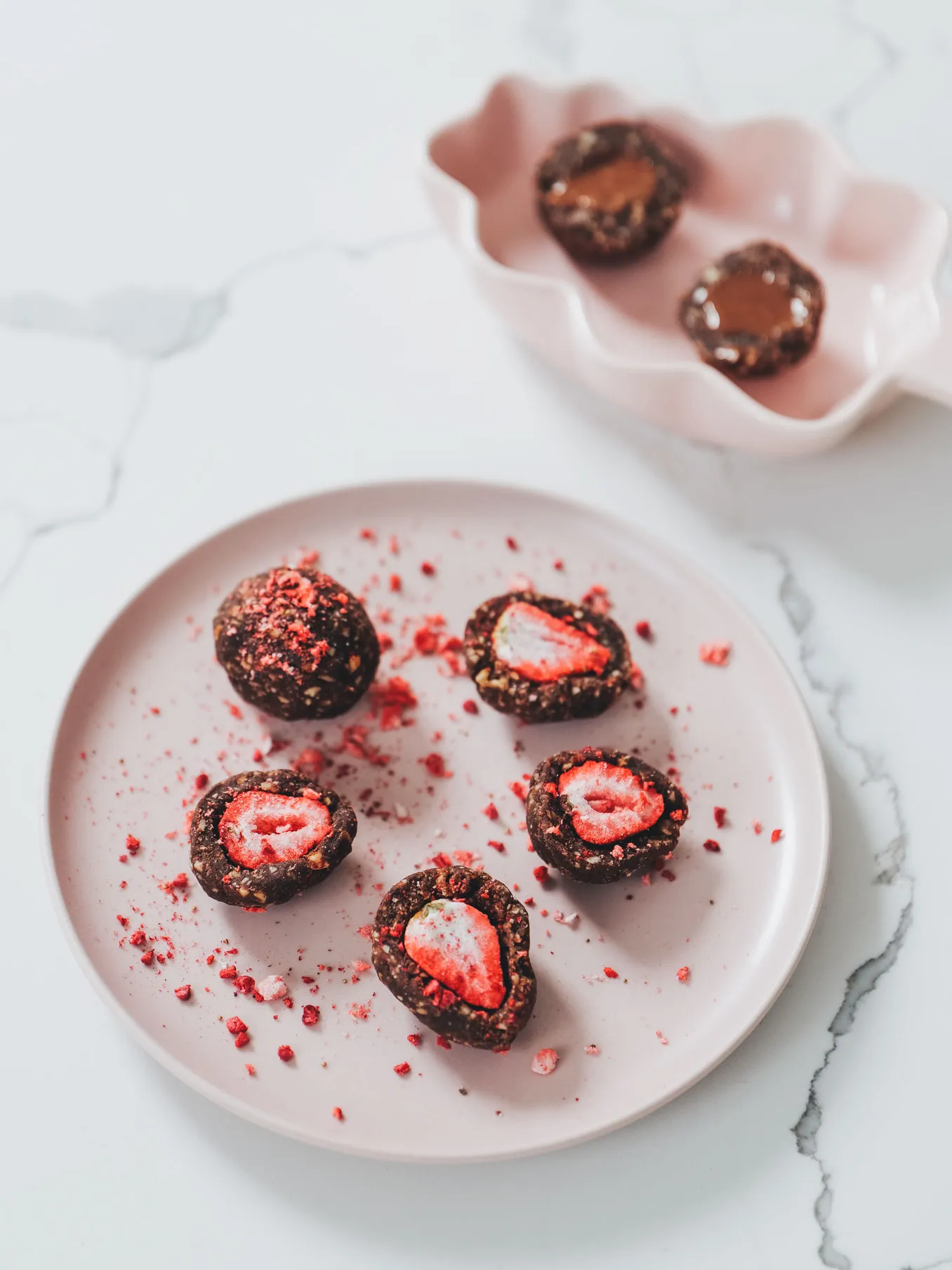 Strawberry Protein Bliss Balls