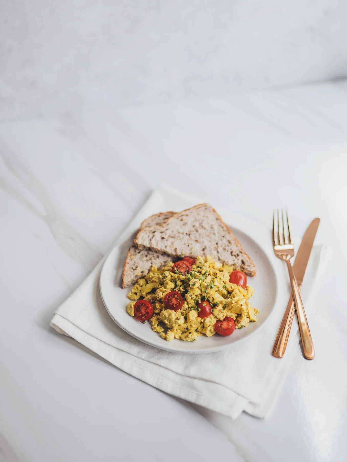 Tofu Scramble on Toast