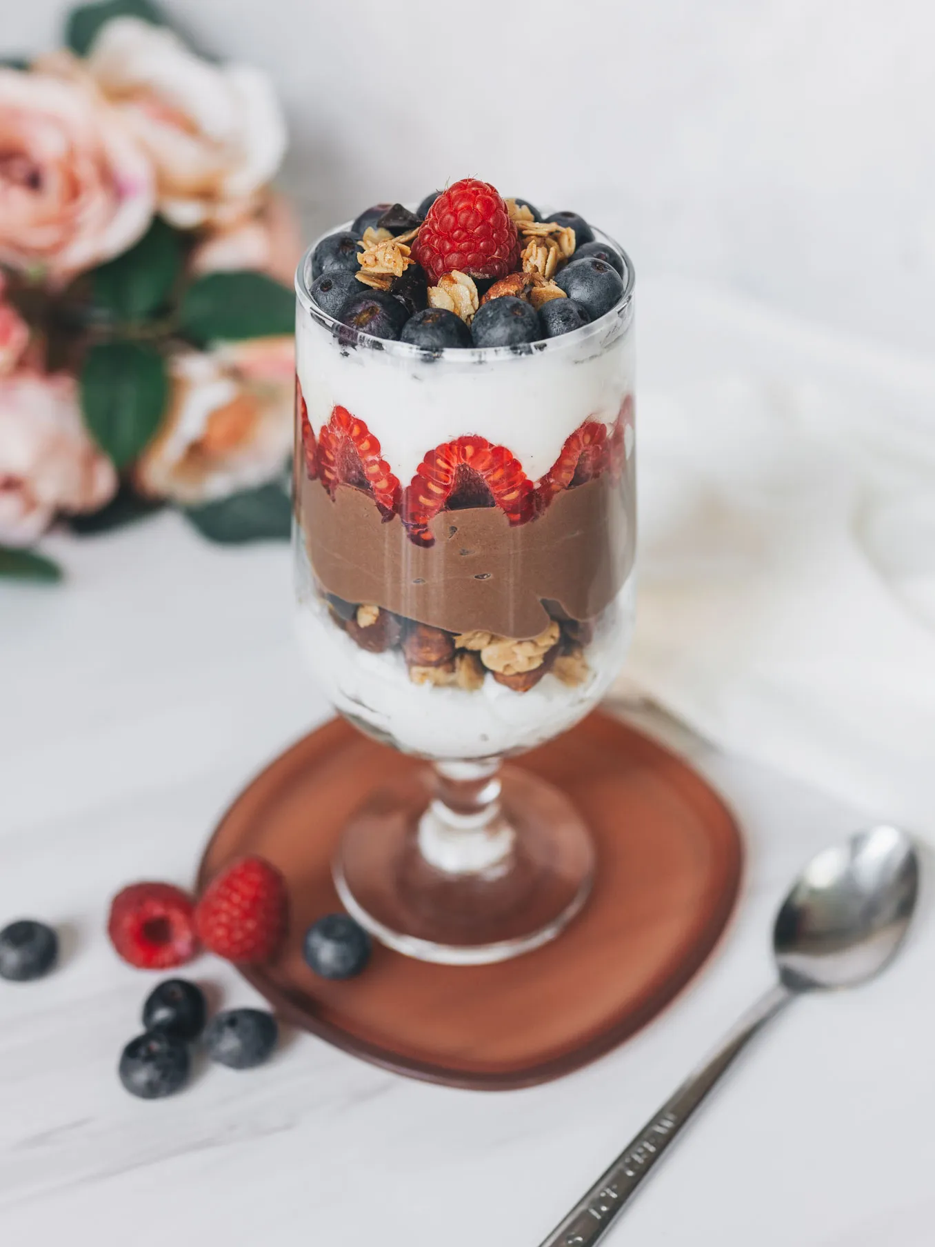 Vegan Chocolate Yogurt Parfait