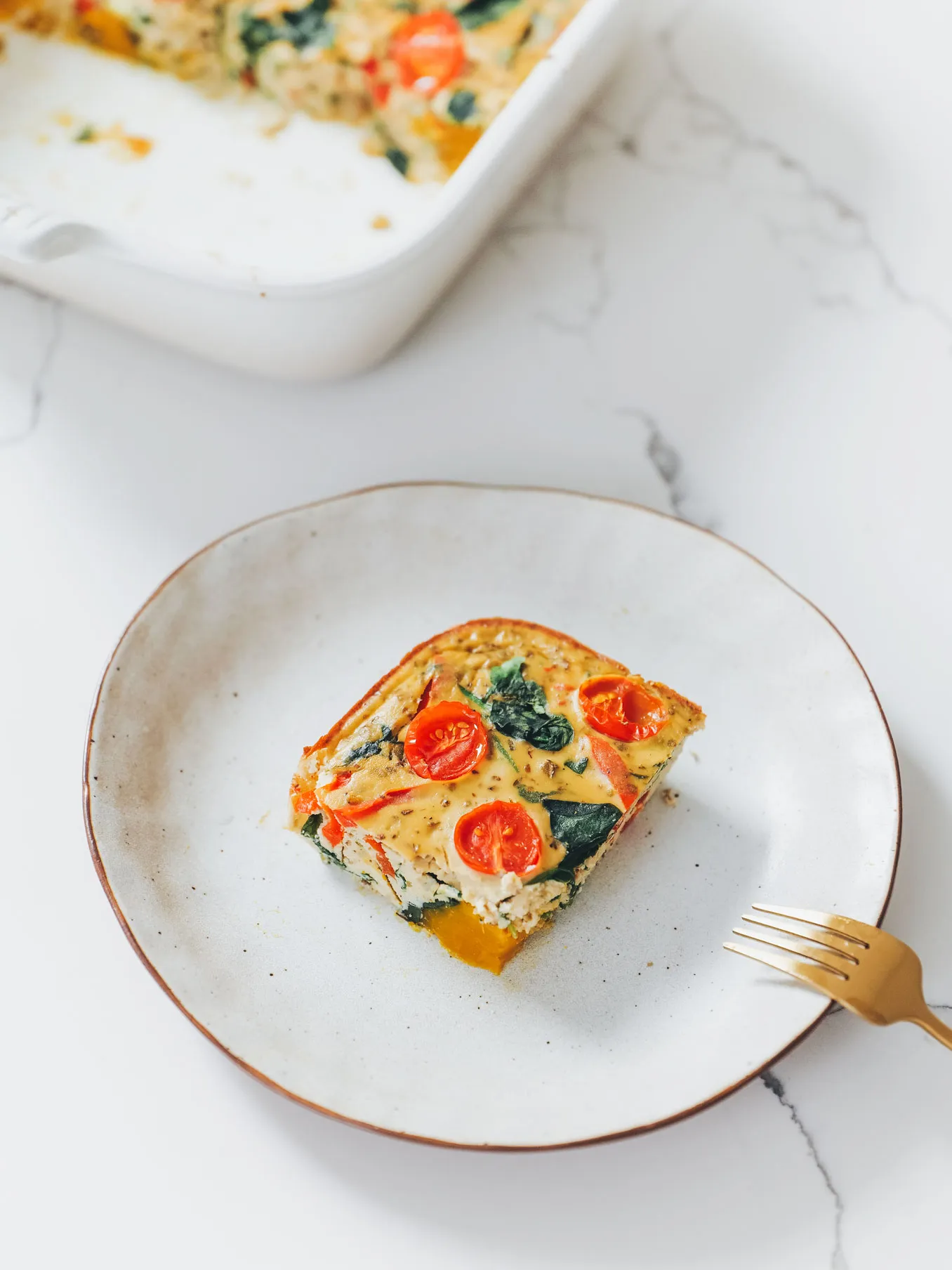 Vegan Crustless Quiche